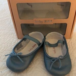 Baby Bloch infant light blue pearl ballet shoe